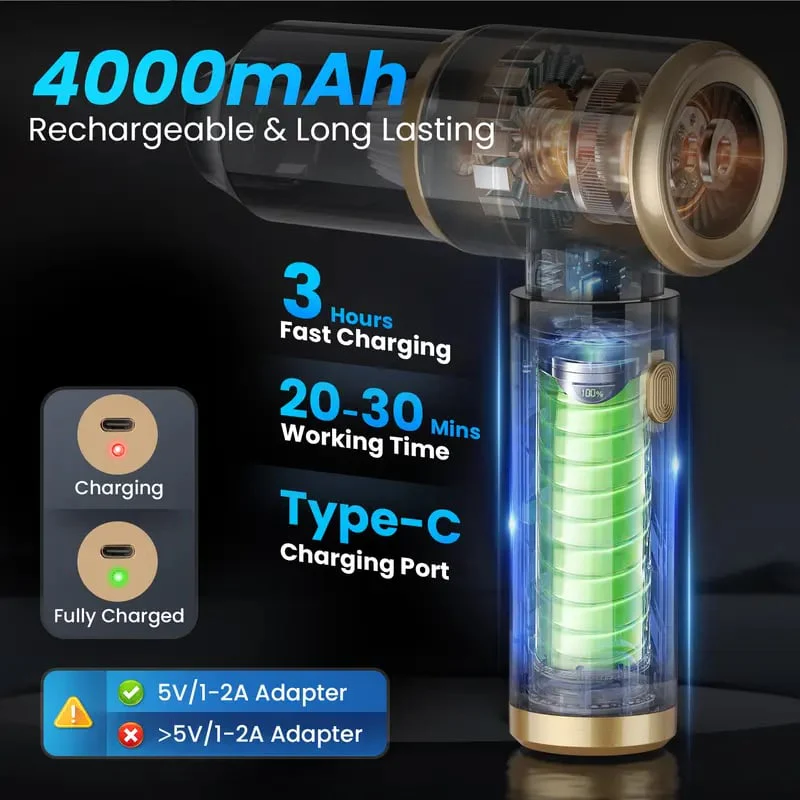🔥Last Day Sale 49% OFF - Wireless Handheld Car Vacuum Cleaner