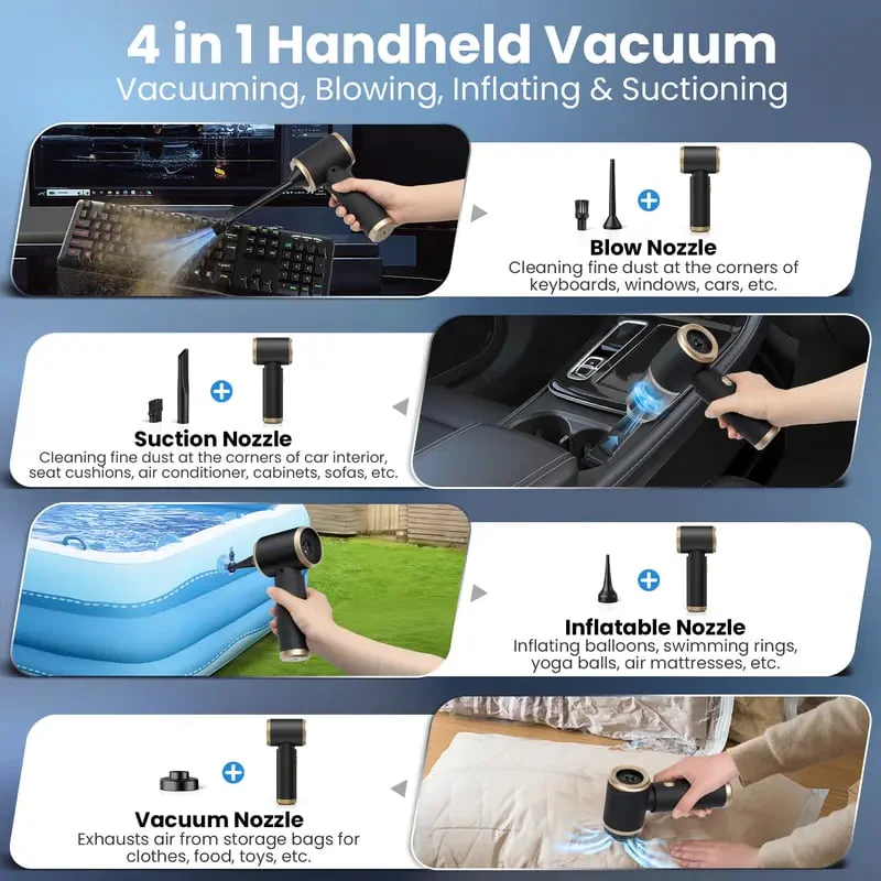 🔥Last Day Sale 49% OFF - Wireless Handheld Car Vacuum Cleaner