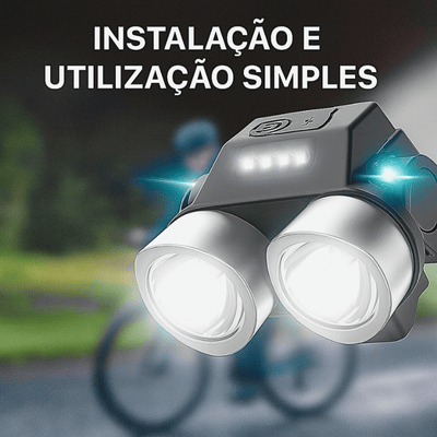 Farol super luminoso para bicicleta