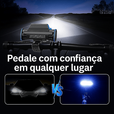 Farol super luminoso para bicicleta