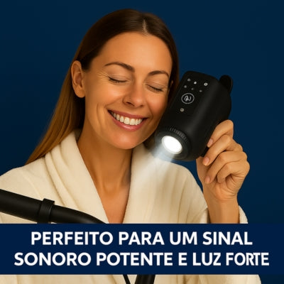 Luz e buzina 2 em 1 para bicicleta