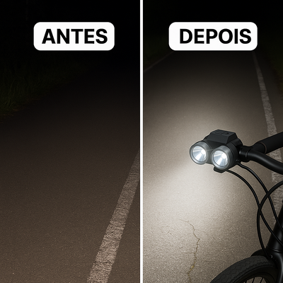 Farol super luminoso para bicicleta