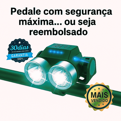 Farol super luminoso para bicicleta
