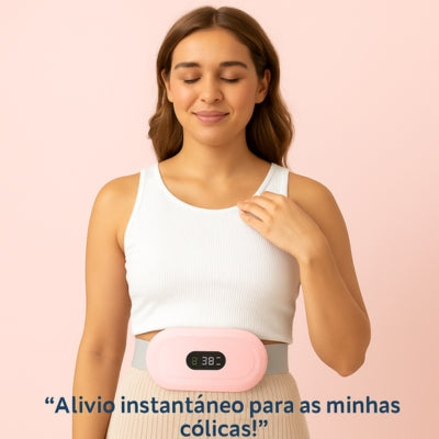 Cinto aquecido para alívio menstrual