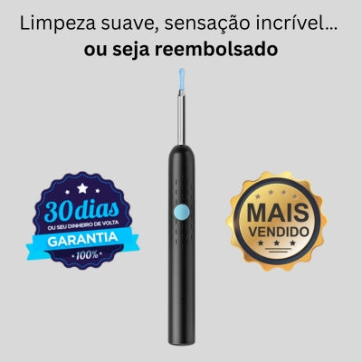A câmera inteligente para limpar os ouvidos