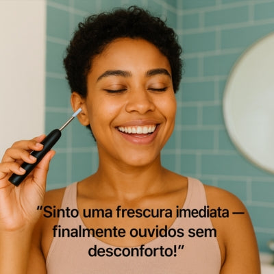 A câmera inteligente para limpar os ouvidos