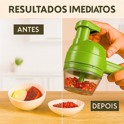 Cortador de legumes elétrico 4 em 1