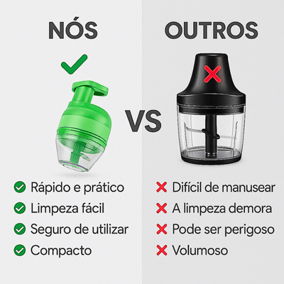 Cortador de legumes elétrico 4 em 1