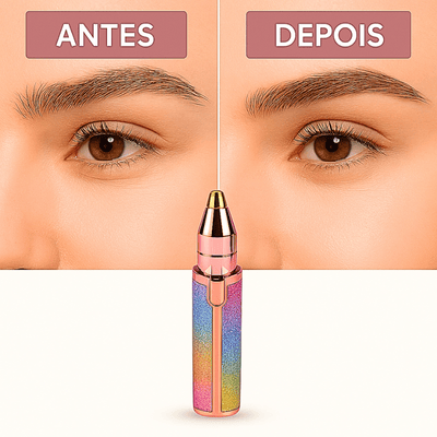Aparador de sobrancelhas e depilador 2 em 1