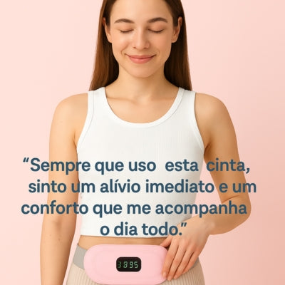Cinto aquecido para alívio menstrual