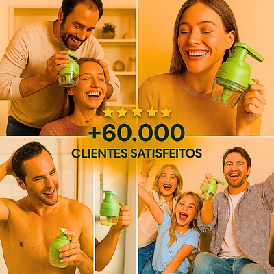 Cortador de legumes elétrico 4 em 1