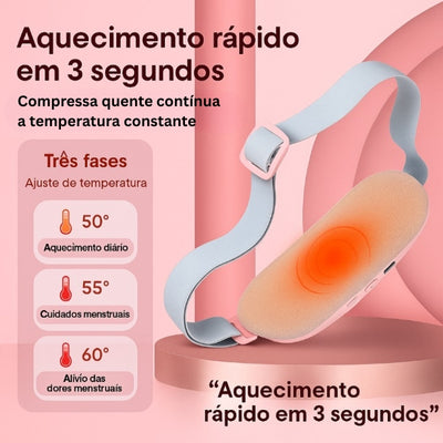 Cinto aquecido para alívio menstrual