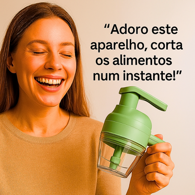 Cortador de legumes elétrico 4 em 1