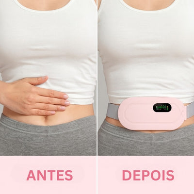 Cinto aquecido para alívio menstrual