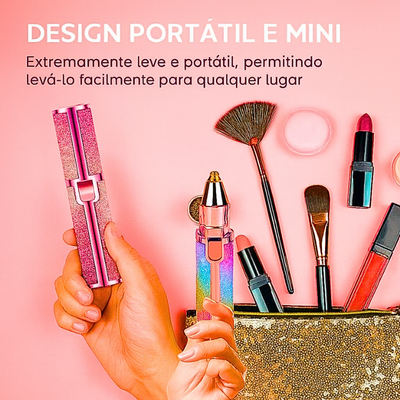 Aparador de sobrancelhas e depilador 2 em 1