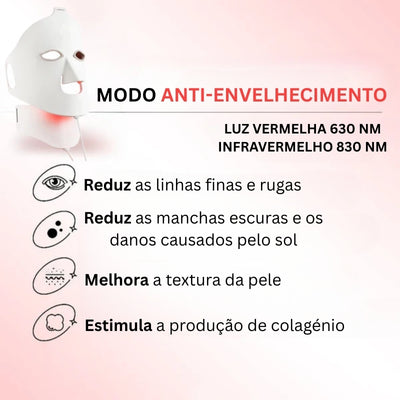 Máscara de LED antirrugas