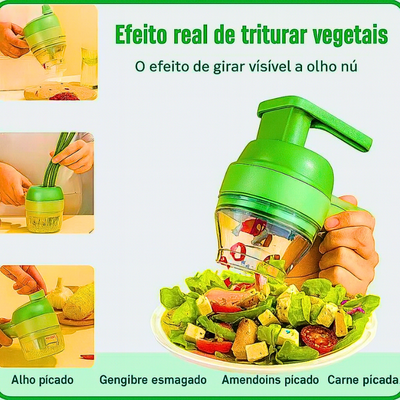 Cortador de legumes elétrico 4 em 1