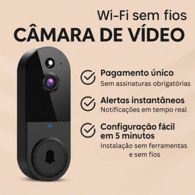 Campainha vídeo inteligente sem fios