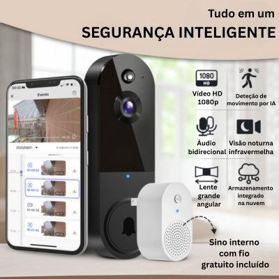 Campainha vídeo inteligente sem fios