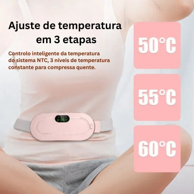 Cinto aquecido para alívio menstrual