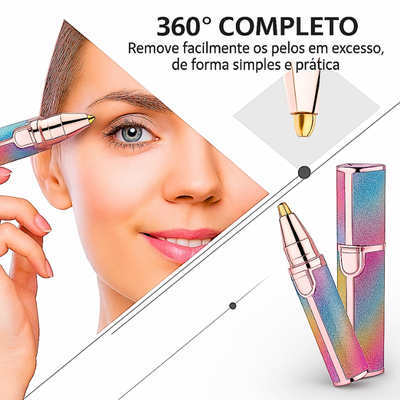 Aparador de sobrancelhas e depilador 2 em 1