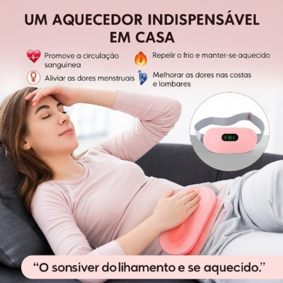 Cinto aquecido para alívio menstrual